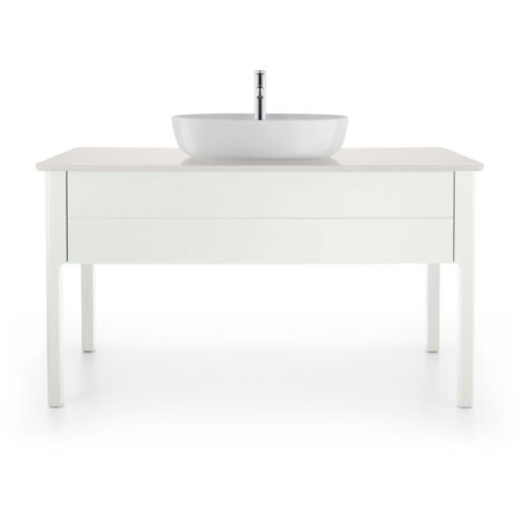 Mueble bajo lavabo LUV 743x1388x570mm blanco semibrillante