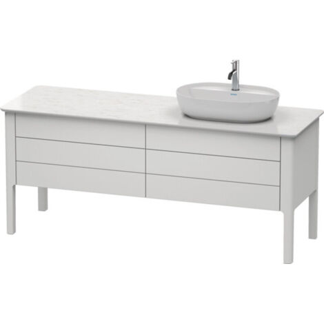Mueble bajo lavabo LUV 743x1783x570m con iluminación en blanco semibrillante