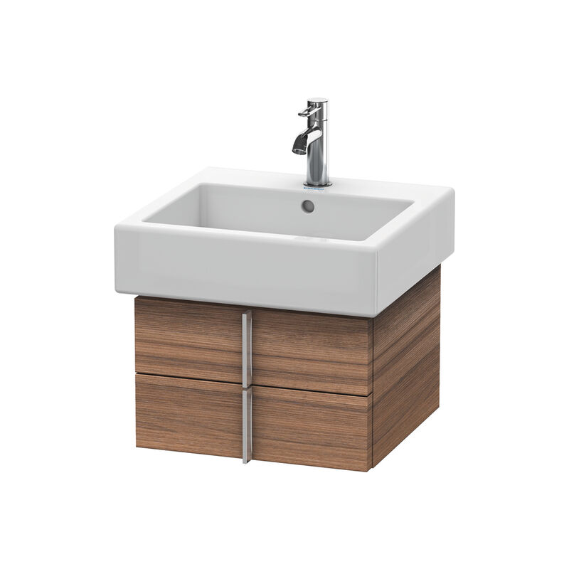 

Mueble bajo lavabo Vero 6203, de pared, con 2 cajones, 450mm, Color (frente/cuerpo): Nogal natural decorado - VE620307979