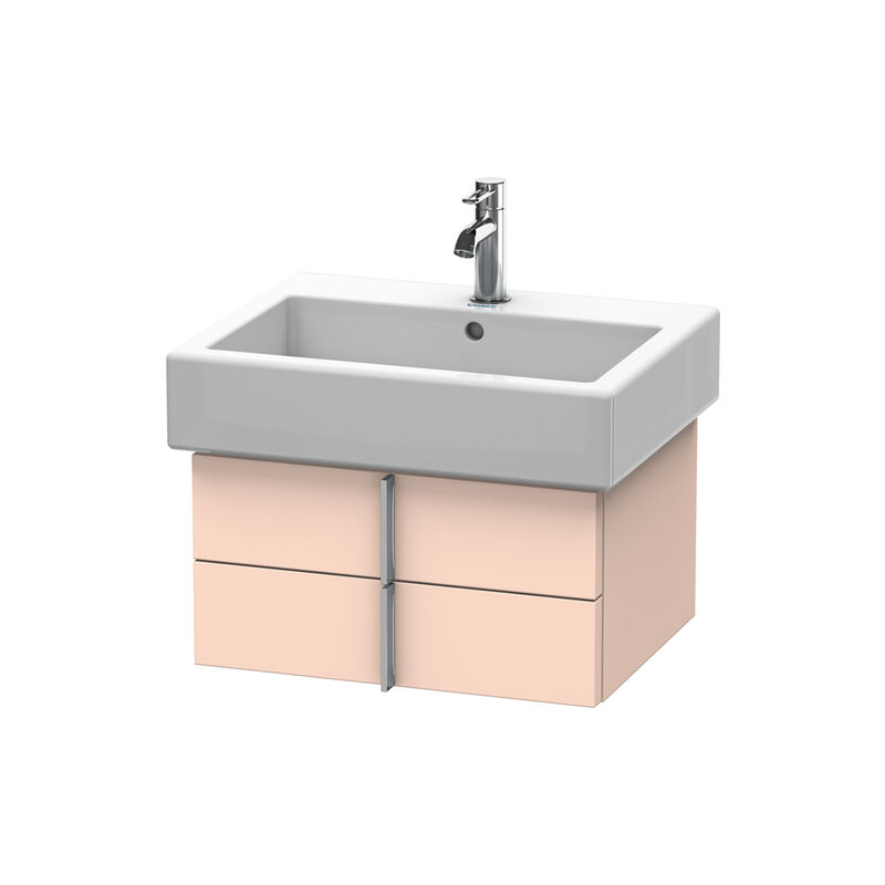 

Mueble bajo lavabo Vero 6204, con 2 cajones, 550mm, Color (frente/cuerpo): Albaricoque Perla seda laca mate - VE620402020