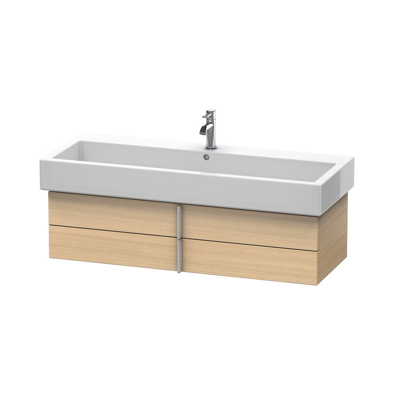 

Mueble bajo lavabo Vero 6208, de pared, con 2 cajones, 1150mm, Color (frente/cuerpo): Roble mediterráneo Chapa de madera auténtica - VE620807171