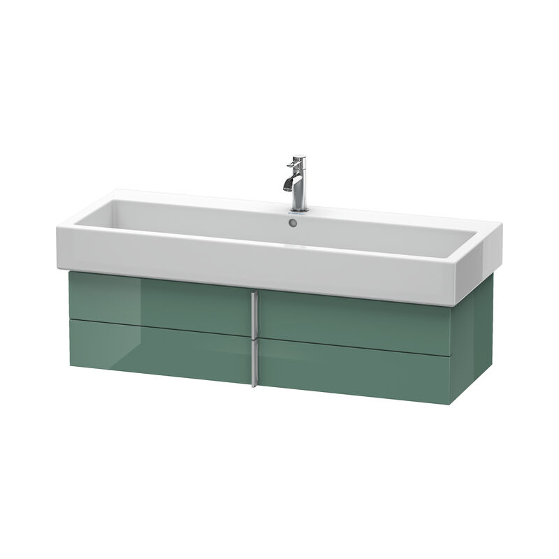 

Mueble bajo lavabo Vero 6208, de pared, con 2 cajones, 1150mm, Color (frente/cuerpo): Jade laca alto brillo - VE620800303