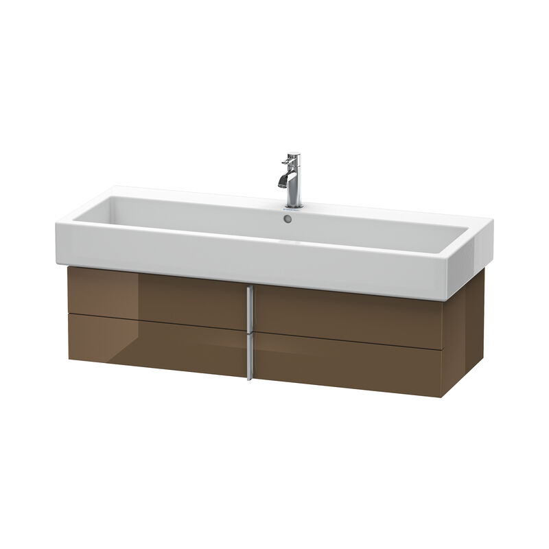 

Mueble bajo lavabo Vero 6208, de pared, con 2 cajones, 1150mm, Color (frente/cuerpo): Marrón Oliva Laca Alto Brillo - VE620806161