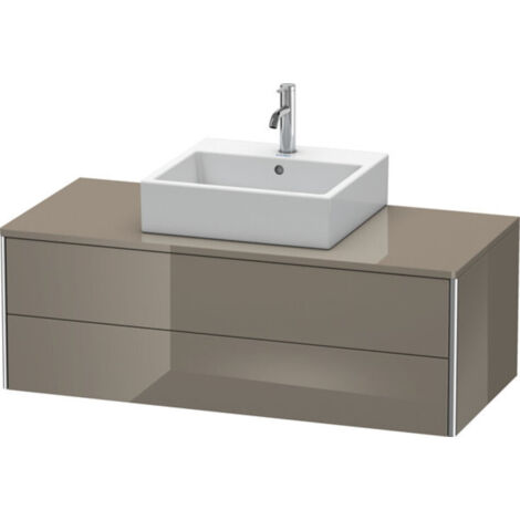 Mueble bajo lavabo XSQUARE 400x1200x548mm franela gris brillante