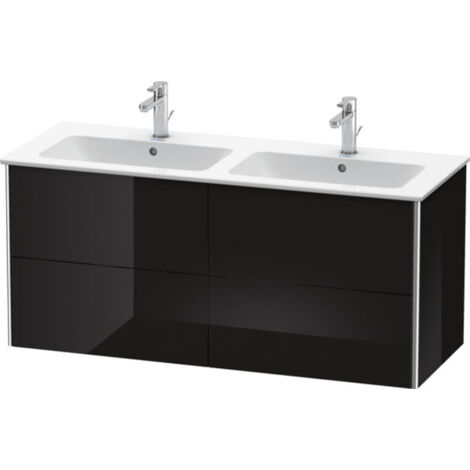 Mueble bajo lavabo XSQUARE 560x1280x478mm negro alto brillo