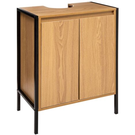 Mueble bajo tribecart de madera natural - 5Five - Natural