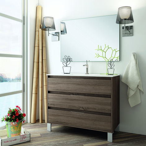 Mueble baño Sandra - Nebrasca - 3 cajones - 80 cm