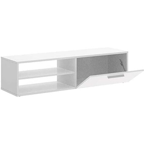 Mueble TV modelo Prima Blanca, medidas alto 40cm x ancho 130cm