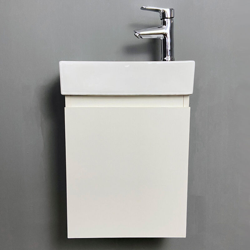 

Mueble baño lavamanos de baño con Mueble con espejo para baño Lavabo sobre encimera de cerámica 40,5x22,5x55cm Blanco