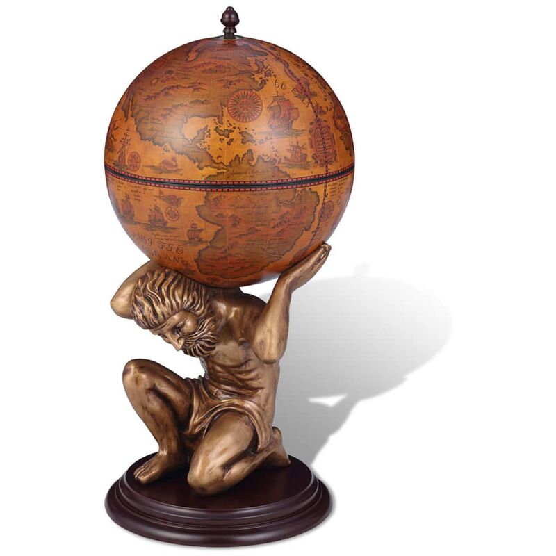 

Mueble bar bola del mundo diseño atlas 42x42x85 cm