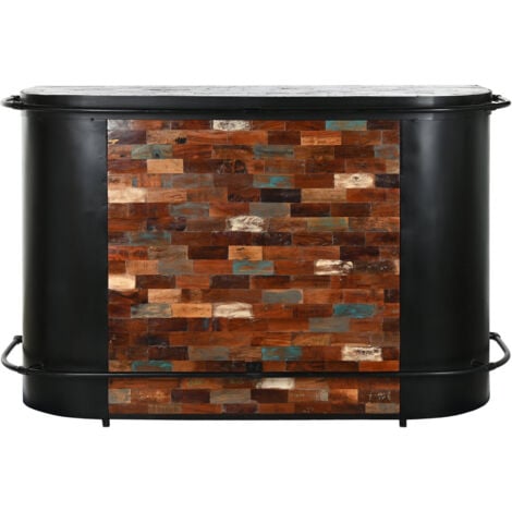 Mueble Bar Metal Madera 165X60X110
