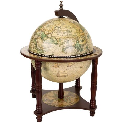 Mueble botellero globo terráqueo 42x42x57