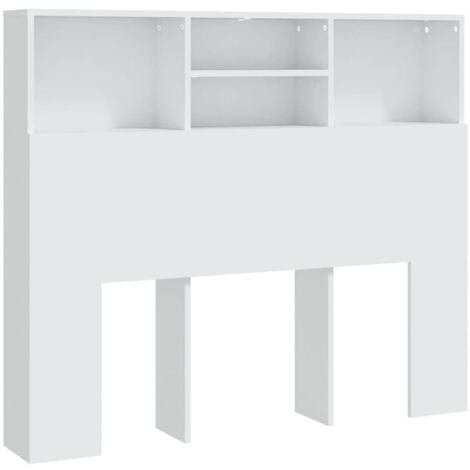 Mueble cabecero blanco 120x19x103,5 cm vidaXL