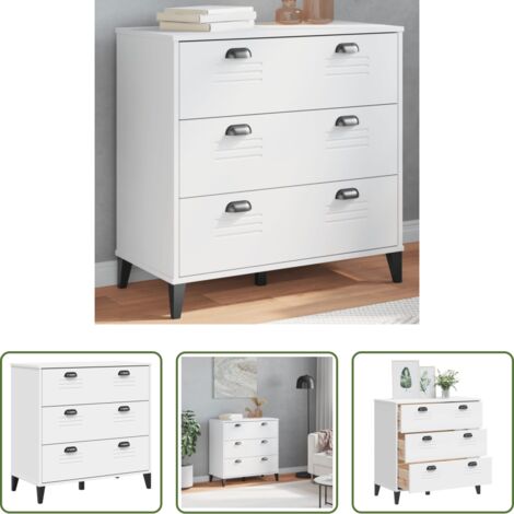 Mueble -  Cajonera VIKEN madera de ingeniería blanca
