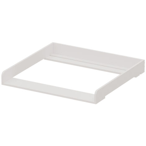 Mueble cambiador , Blanco, 80 x 10 cm para la cómoda, Vicco