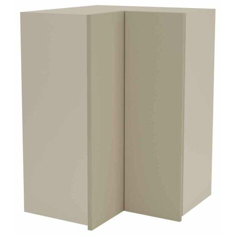 Mueble cocina alto de rincón acabado en puertas color visón, 90 cm(alto)63x63 cm(ancho)35 cm(largo)