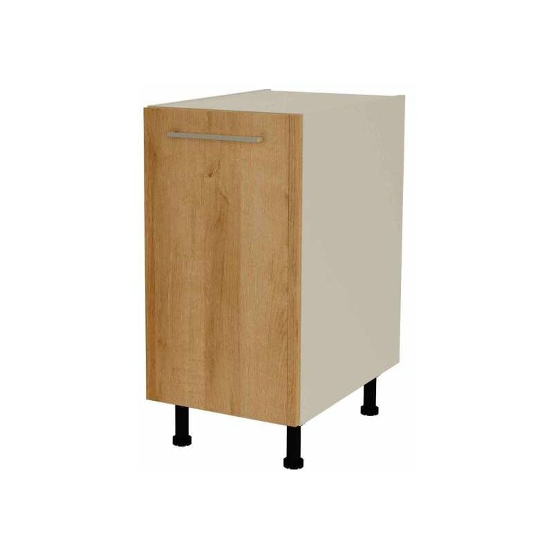 

Mueble cocina bajo con 1 puerta en varios colores 85 cm(alto)40 cm(ancho)60 cm(largo) Color ROBLE VEGA