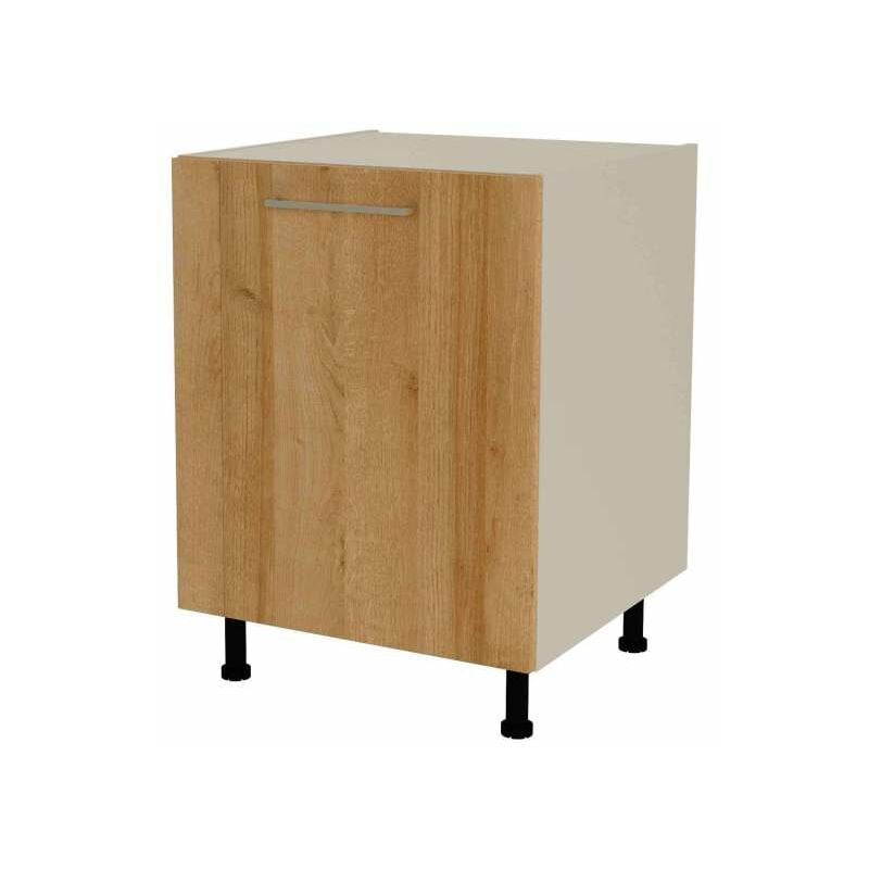 

Mueble cocina bajo con 1 puerta en varios acabados diferentes 85 cm(alto)60 cm(ancho)60 cm(largo) Color ROBLE VEGA