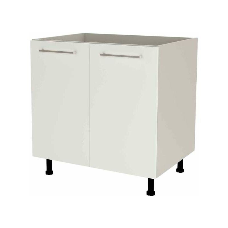 

Mueble cocina bajo para fregadero en varios colores 85 cm(alto)80 cm(ancho)60 cm(largo) Color BLANCO MATE