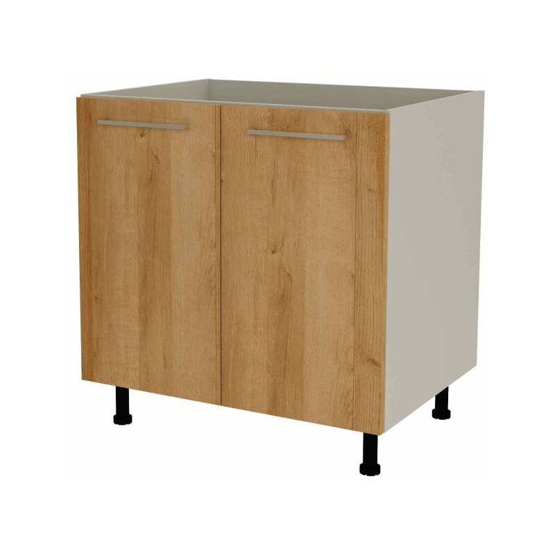 

Mueble cocina bajo para fregadero en varios colores 85 cm(alto)80 cm(ancho)60 cm(largo) Color ROBLE VEGA