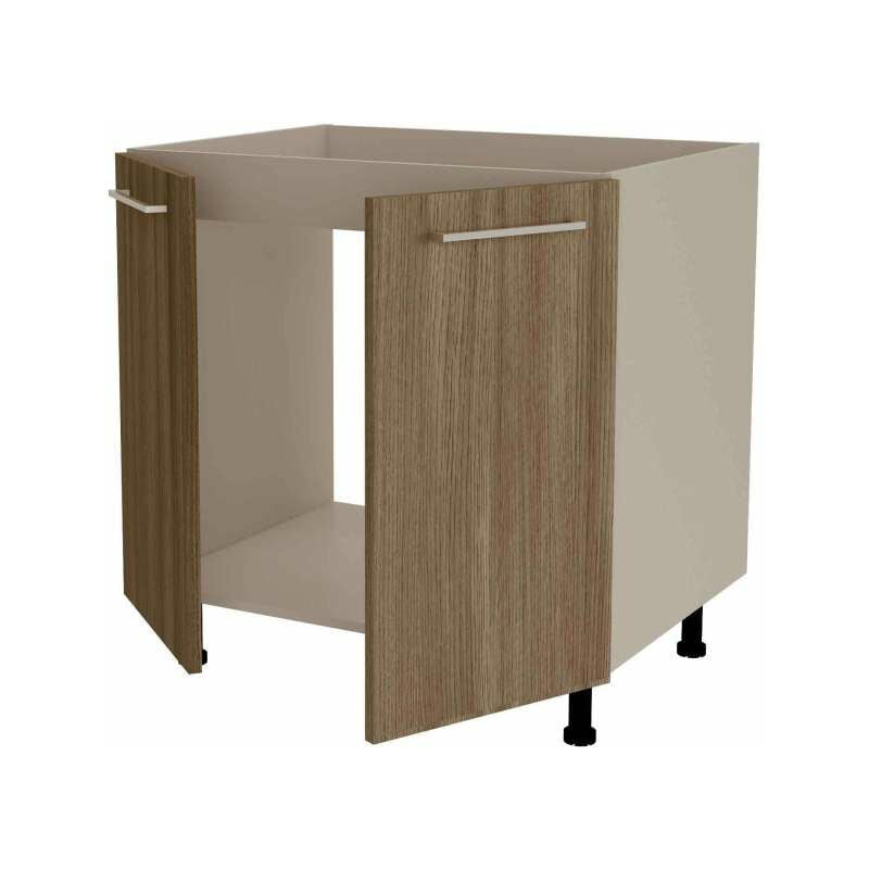 

Mueble cocina bajo para fregadero en varios colores 85 cm(alto)80 cm(ancho)60 cm(largo) Color NOGAL NOCETO