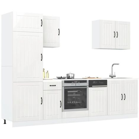 Mueble cocina Lucca  de alto brillo 7 pzas