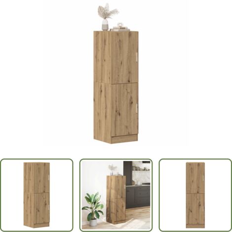 Mueble cocina -  Mueble cocina madera ingeniería roble artisan 38x41,5x131,5 cm