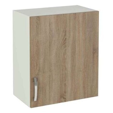 Mueble cocina para colgar con 1 puerta en roble cortez, 70 cm(lato)60 cm(ancho)33 cm(largo)