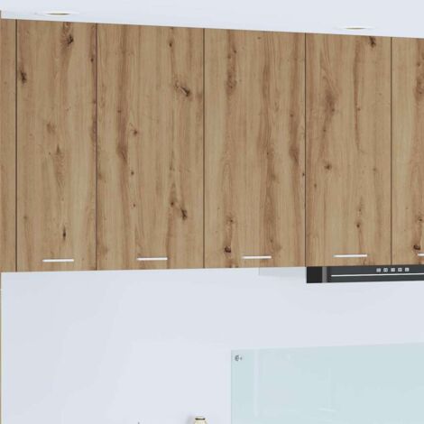 Mueble colgante con puerta Roble artesanal 80 x 31 x 80 cm