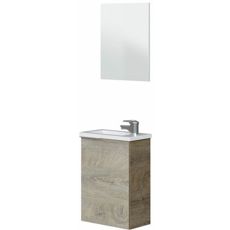 Mueble Compact 1 puerta 1 espejo ancho 40