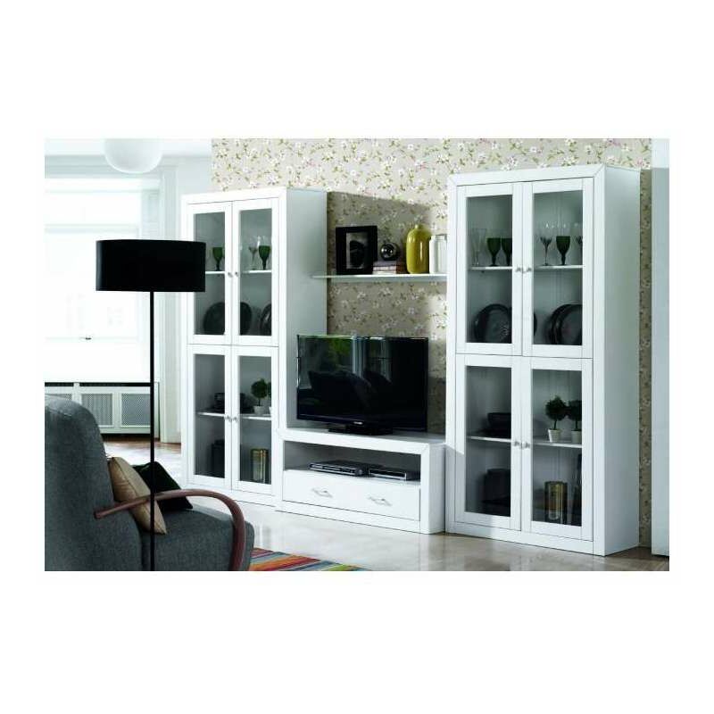 

Mueble composición de salón lacado blanco 200 cm(alto)320 cm(ancho)50 cm(largo)