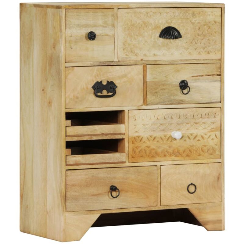 

vidaXL Mueble con cajones 60x30x75 cm madera maciza de mango - Marrón