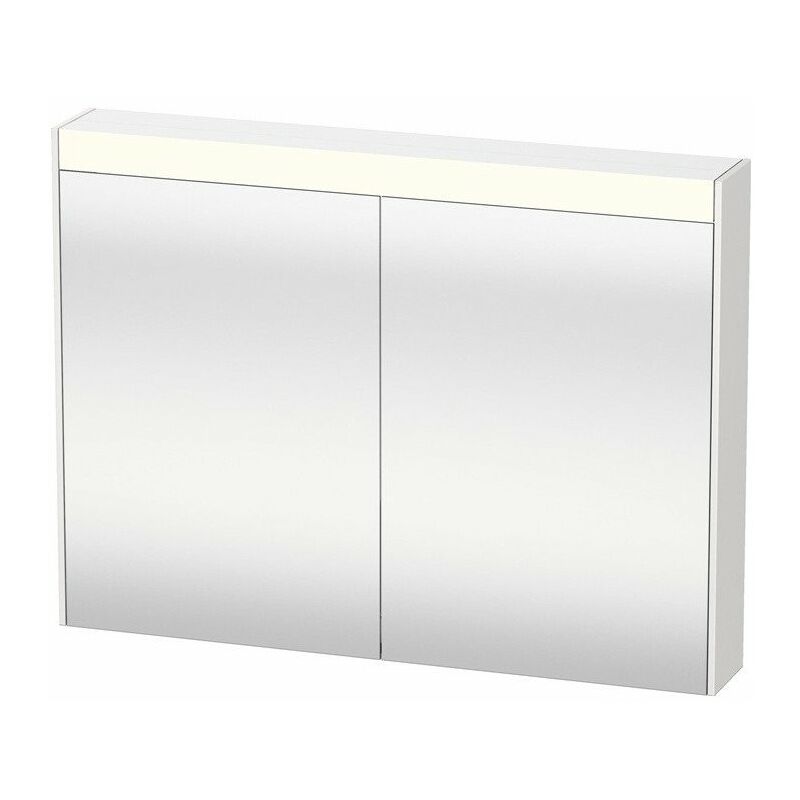 

Mueble con espejo BRIOSO con iluminación Duravit 760x820x148mm 11 W nogal natural