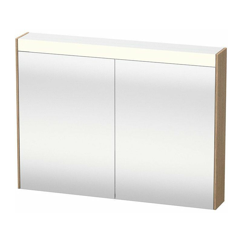 

Mueble con espejo BRIOSO con iluminación Duravit 760x820x148mm 11 W roble eu