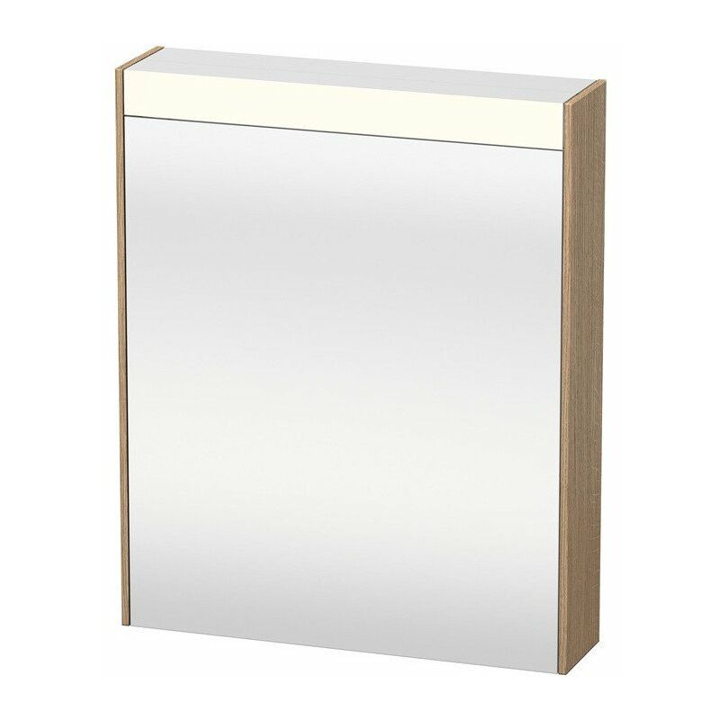 

Mueble con espejo Duravit BRIOSO con iluminación 700x620x148mm apertura derecha en roble