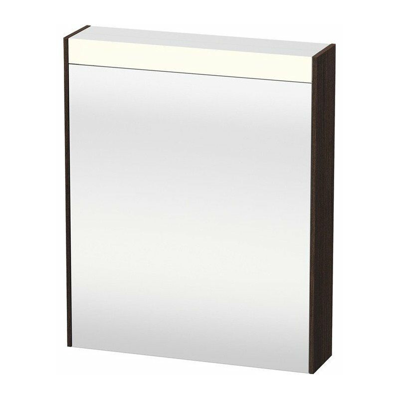 

Mueble con espejo Duravit BRIOSO con iluminación 700x620x148mm apertura izquierda castaño