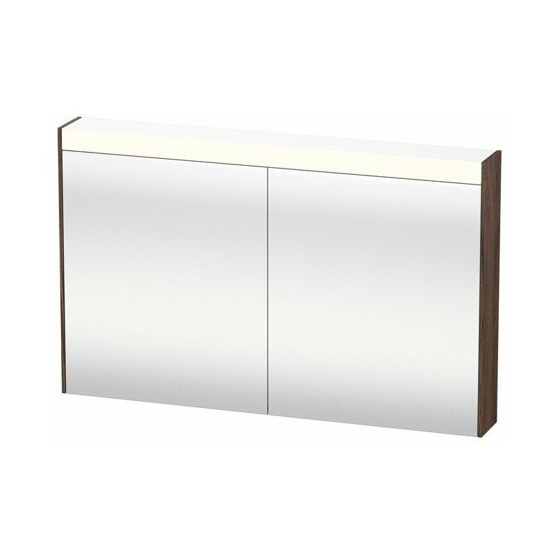 

Mueble con espejo Duravit BRIOSO con iluminación 760x1220x148mm nogal oscuro