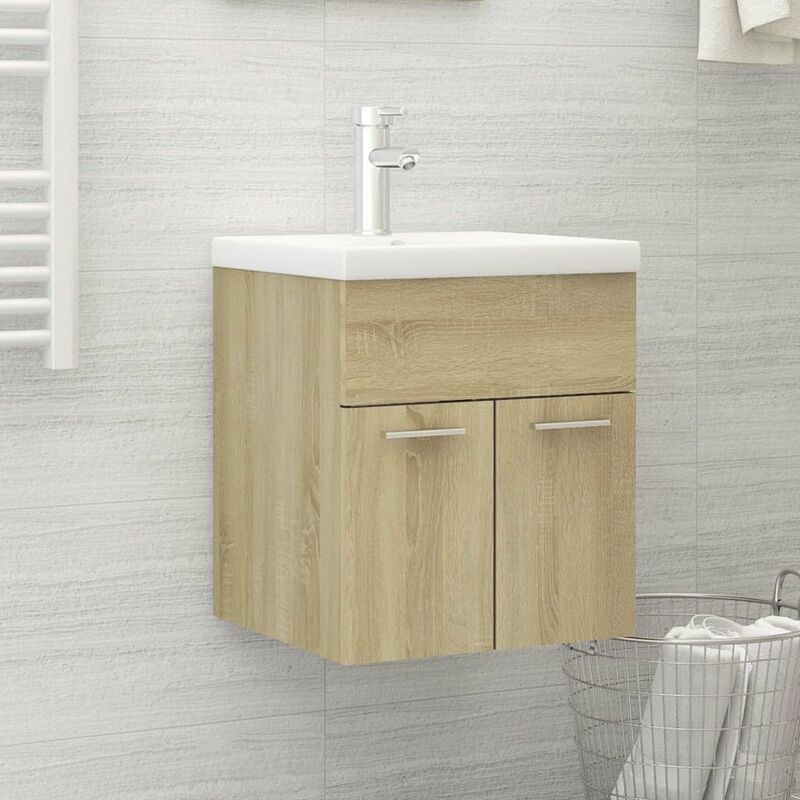 

Mueble con lavabo aglomerado roble Sonoma