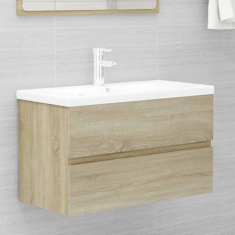 

Mueble con lavabo aglomerado roble Sonoma