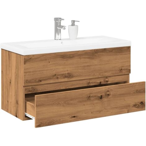 Mueble con lavabo integrado roble artisan