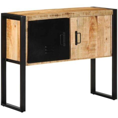 Mueble consola madera maciza de mango 90x35x75 cm