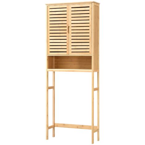 Mueble contenedor para WC con 2 puertas 170 x 66 x 23 cm 030006848