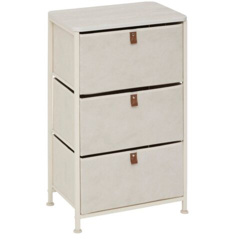 Mueble de 3 cajones tissa beige - 5five