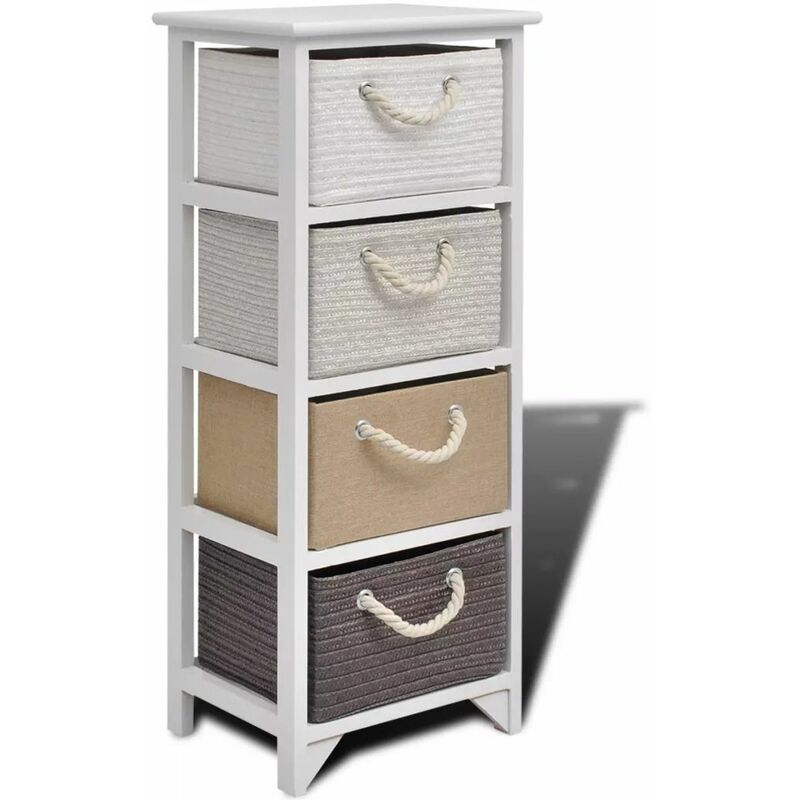 

Mueble de almacenaje 4 cajones madera