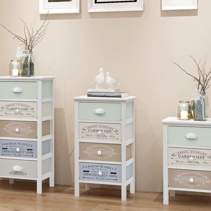 

Mueble de almacenaje estilo francés 4 cajones de madera