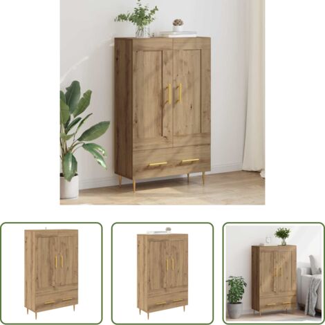 Mueble de almacenamiento -  Alacena Roble artesanal 69,5 x 31 x 115 cm Madera contrachapada