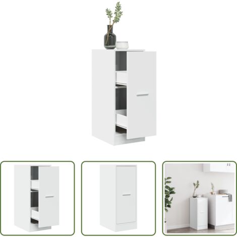 Mueble de almacenamiento -  Boticario Blanco 30x41x77,5 cm Madera de Ingeniería