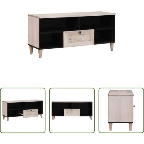 Mueble de almacenamiento -  Unidades de TV con cajón 105 x 33 x 46 cm Madera contrachapada