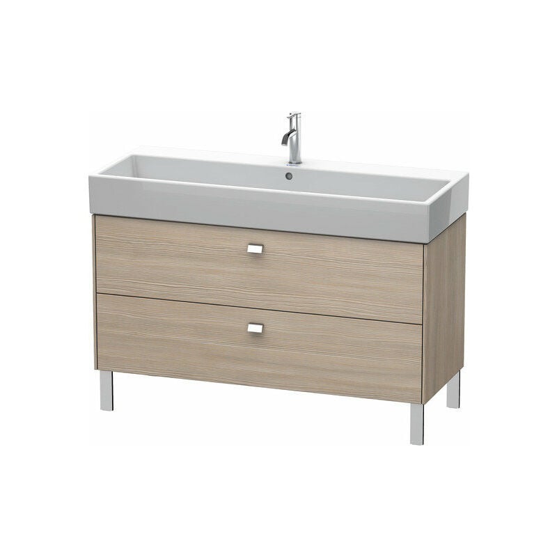 

Mueble de aseo Duravit Brioso de 118,4 x 45,9 cm, 2 extraíbles, con sifón y delantal, para lavabo Vero Air 235012, Color (frente/cuerpo): Pino