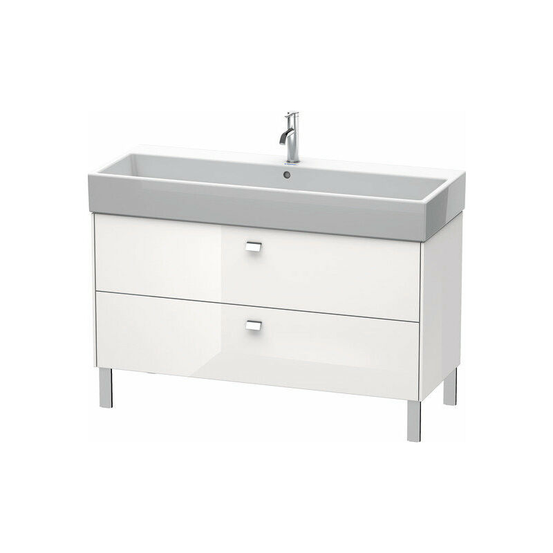 

Mueble de aseo Duravit Brioso de 118,4 x 45,9 cm, 2 extraíbles, con sifón y delantal, para lavabo Vero Air 235012, Color (frente/cuerpo): Decoración